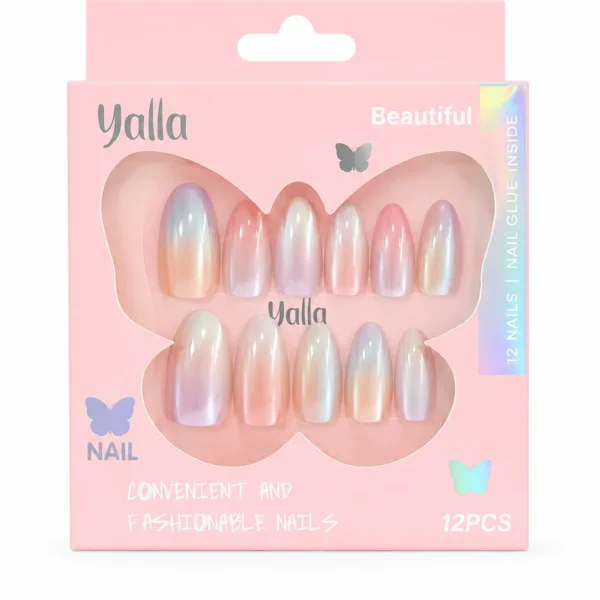 أظافر تركيب Yalla Beautiful 12 قطعة