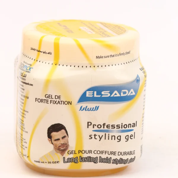 السادا بروفيشنال ستايلنج جل أصفر 1000 مل | Elsada Professional Styling Gel Yellow 1000ml