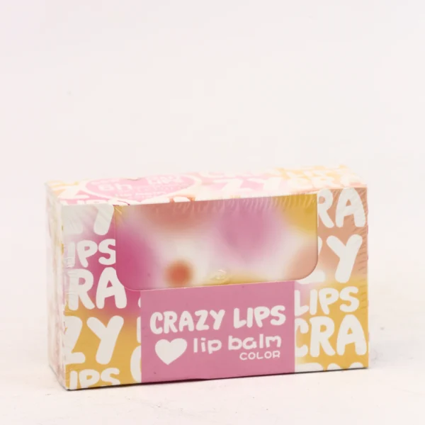 مجموعة كريزي ليبس ليب بالم ملون - Crazy Lips Lip Balm Color - 12 قطعة × 3.5 جم