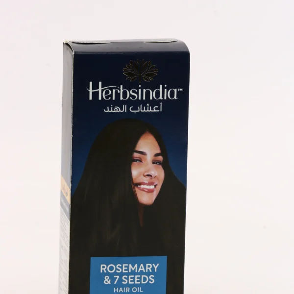 زيت شعر هيربس إنديا روزماري و7 بذور - Herbsindia Rosemary & 7 Seeds Hair Oil - 180 مل