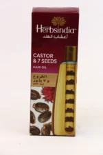 ⁦زيت شعر هيربس إنديا خروع و7 بذور - Herbsindia Castor & 7 Seeds Hair Oil - 180 مل⁩ - الصورة ⁦2⁩