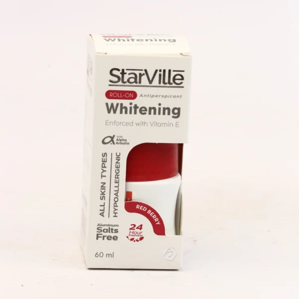 رول أون ستارفيل وايتنينج ريد بيري - StarVille Whitening Roll-On Red Berry - 60 مل