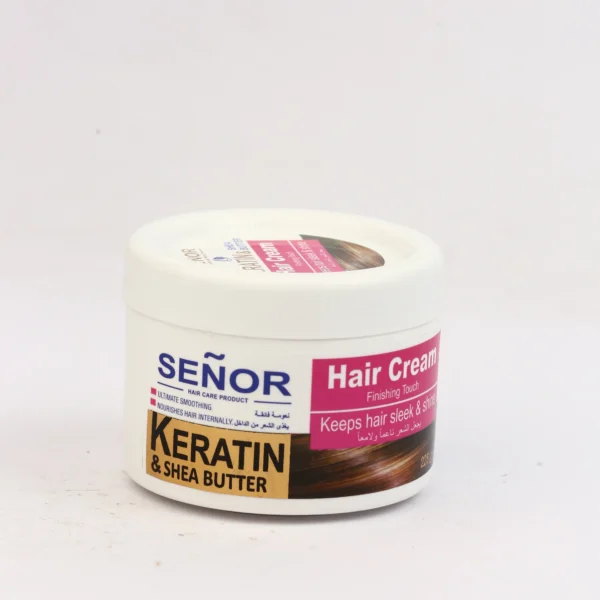 كريم شعر سينور بالكيراتين وزبدة الشيا 225 جم | Senor Hair Cream Keratin & Shea Butter 225g