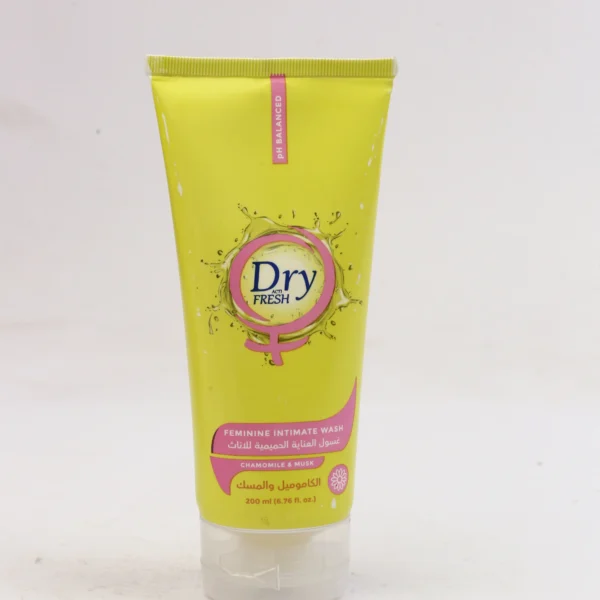 غسول دراي فريش للعناية الحميمة بالكاموميل والمسك 200 مل | Dry Fresh Feminine Intimate Wash Chamomile & Musk 200ml