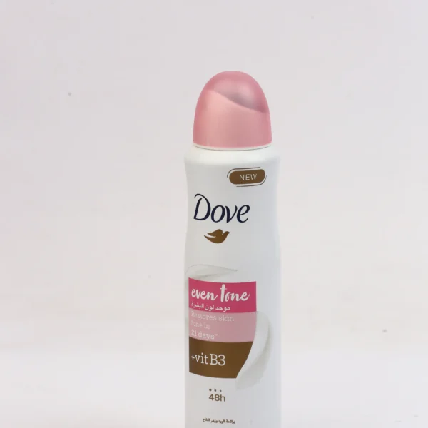 دوف إيفن تون فيتامين B3 بخاخ 150 مل | Dove Even Tone + Vit B3 Anti-Perspirant Spray 150ml